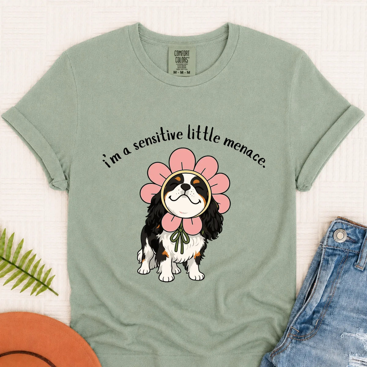 Custom Cavalier Little Menace Unisex TShirt Bay