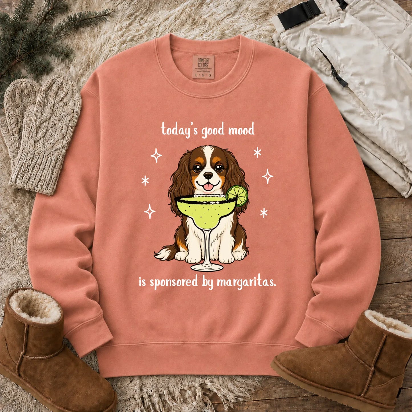 Custom Cavalier Margarita Drink Unisex Sweatshirt Terracotta