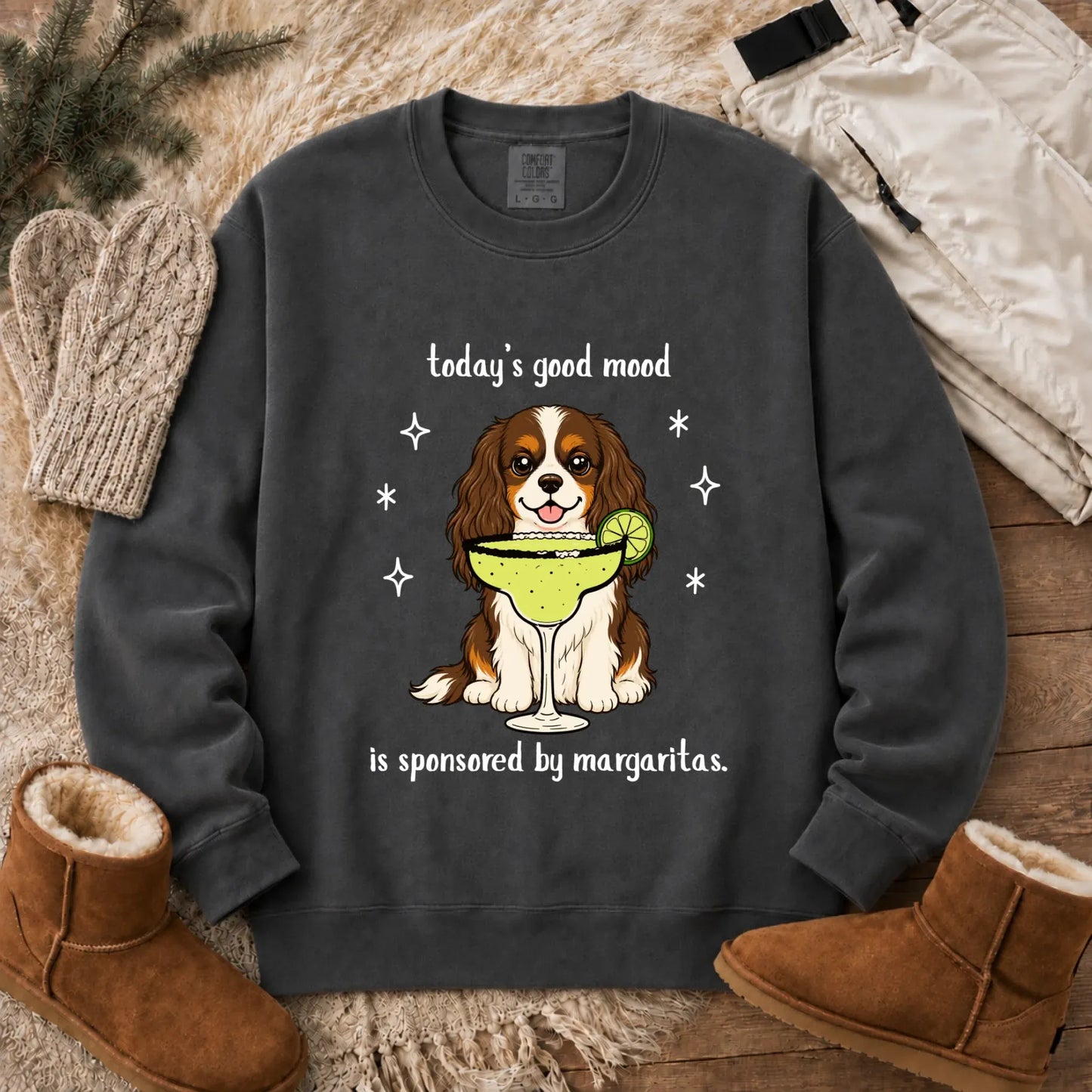 Custom Cavalier Margarita Drink Unisex Sweatshirt Pepper