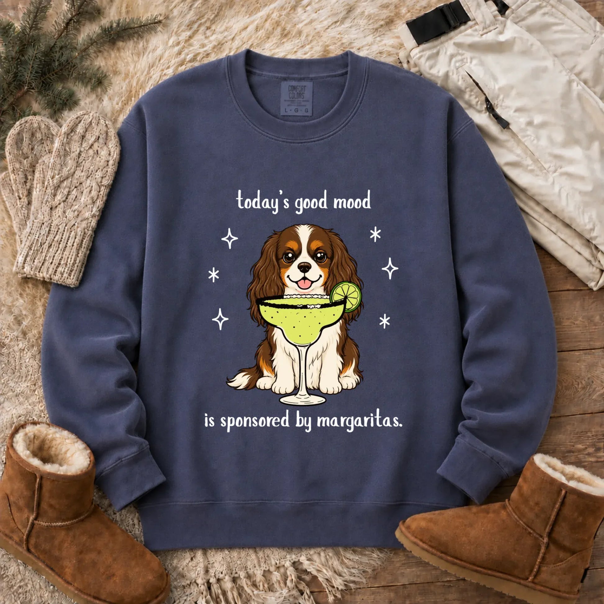 Custom Cavalier Margarita Drink Unisex Sweatshirt Denim