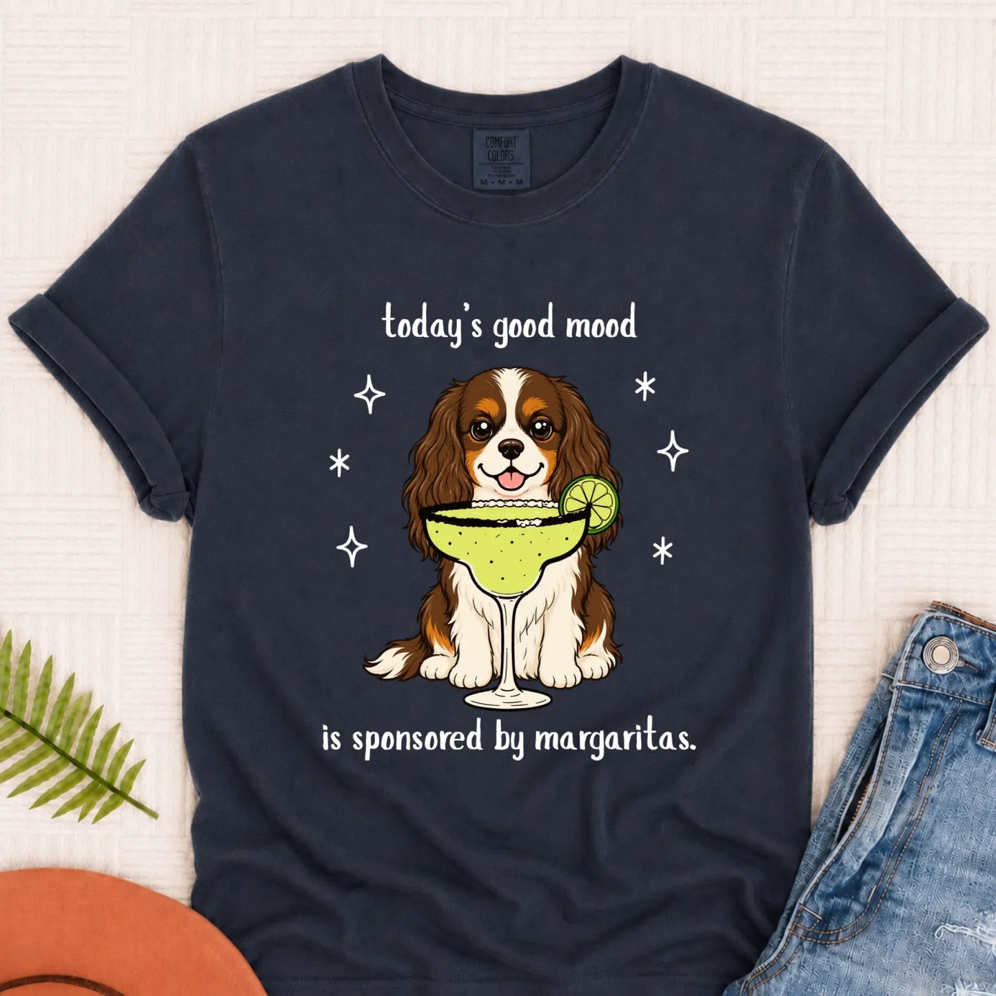 Custom Cavalier Margarita Drink Unisex TShirt Navy