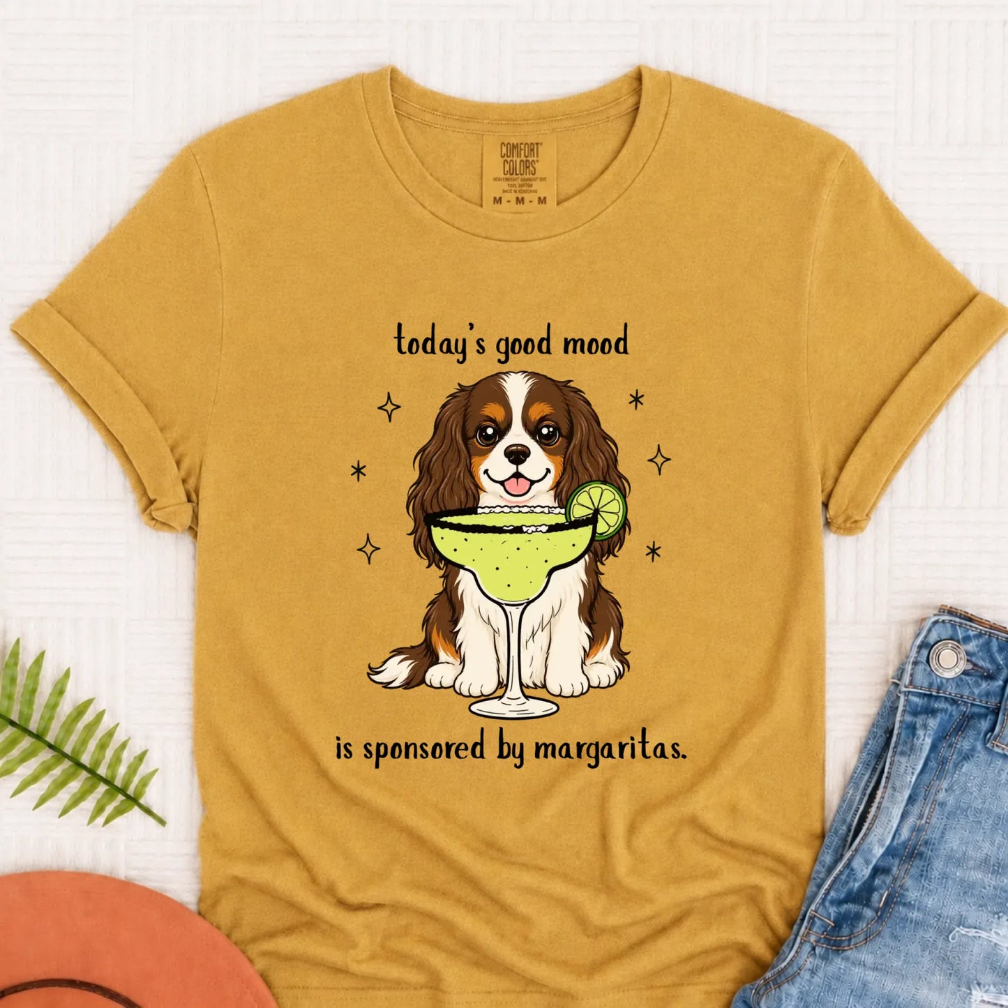 Custom Cavalier Margarita Drink Unisex TShirt Mustard