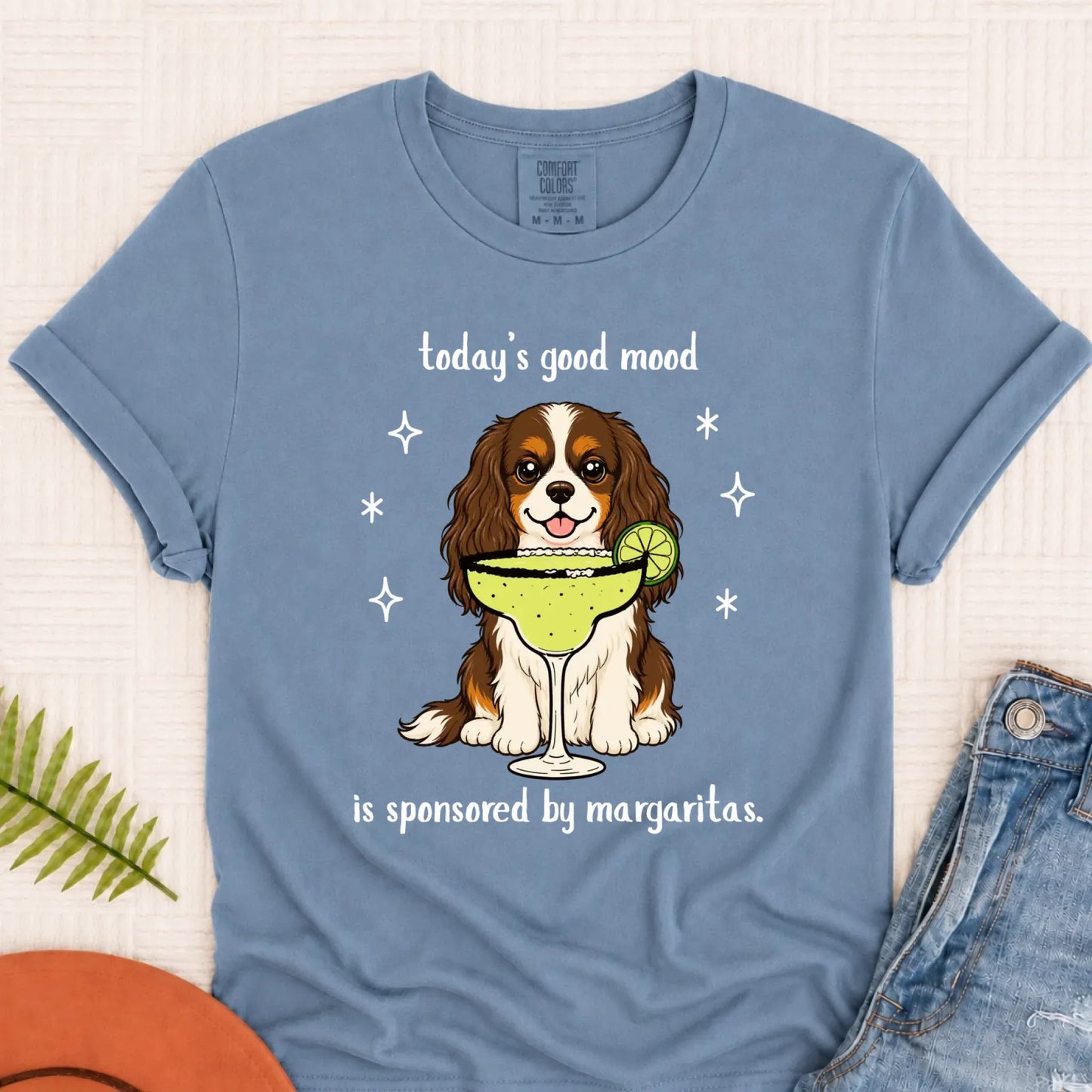 Custom Cavalier Margarita Drink Unisex TShirt Blue Jean