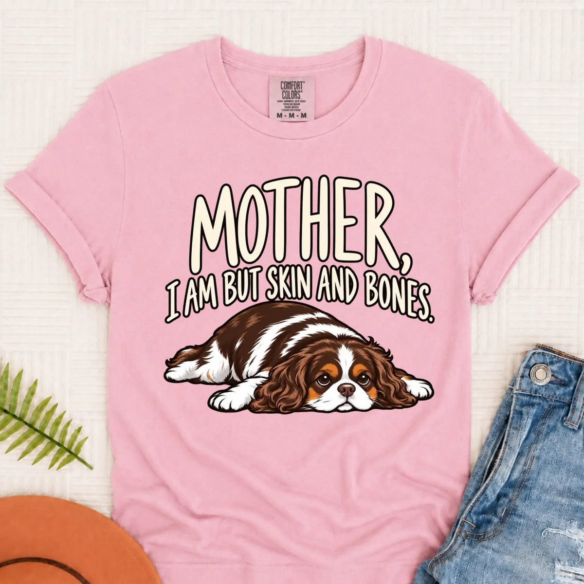 Custom Cavalier Mother Skin Bones Unisex Tshirt Blossom