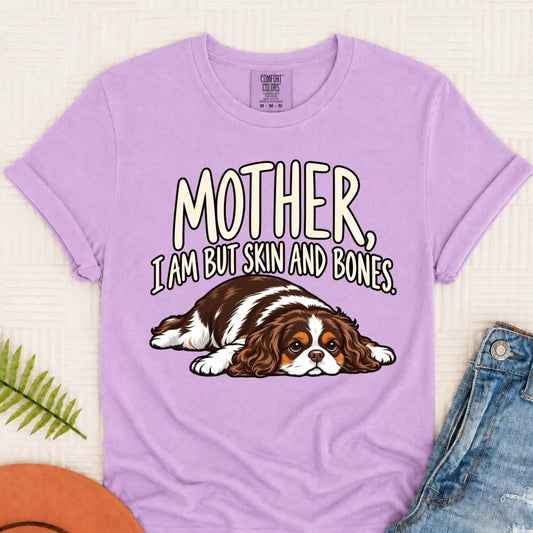 Custom Cavalier Mother Skin Bones Unisex Tshirt Orchid