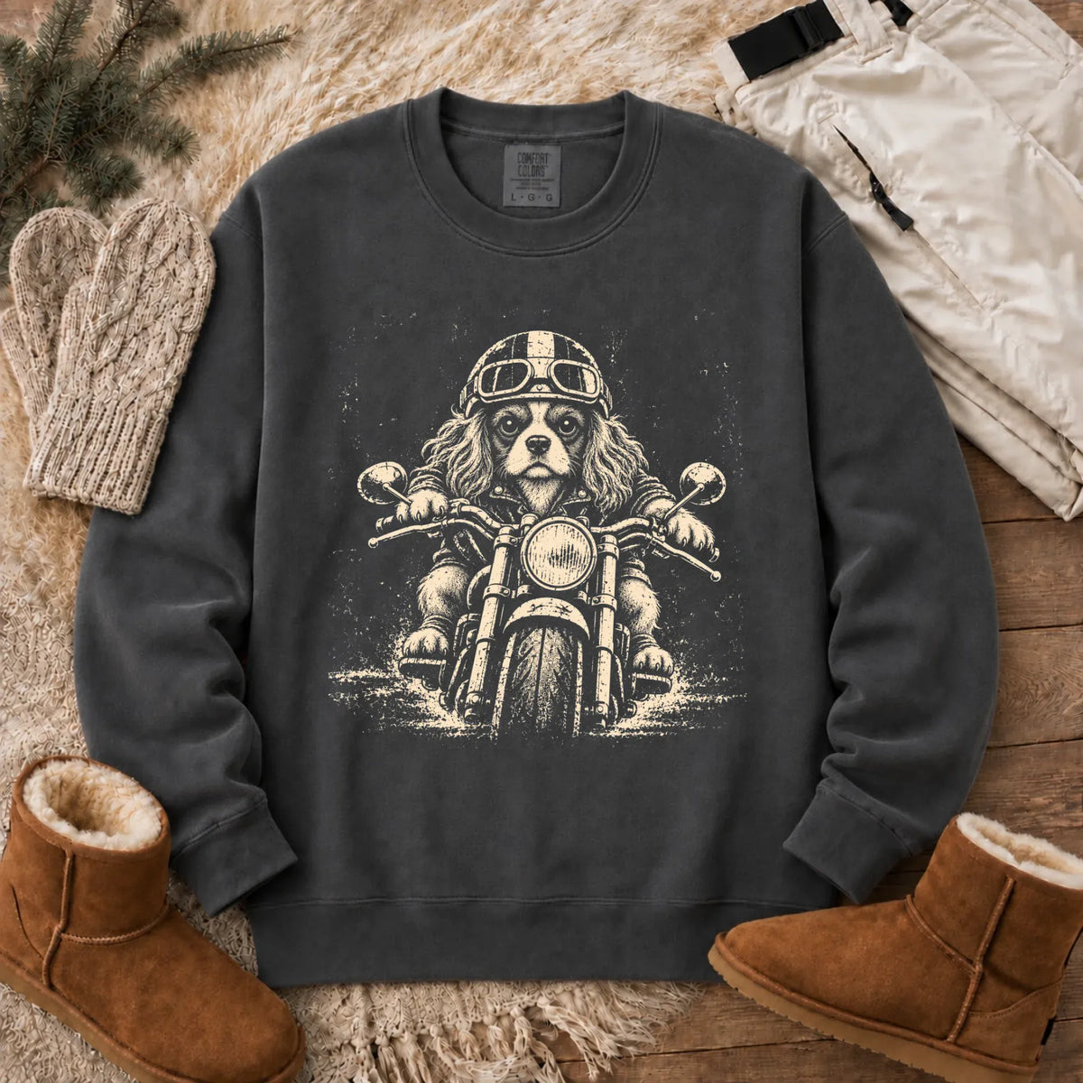Sweatshirt Pepper / S Custom Cavalier Motorcycle Biker Unisex Sweatshirt