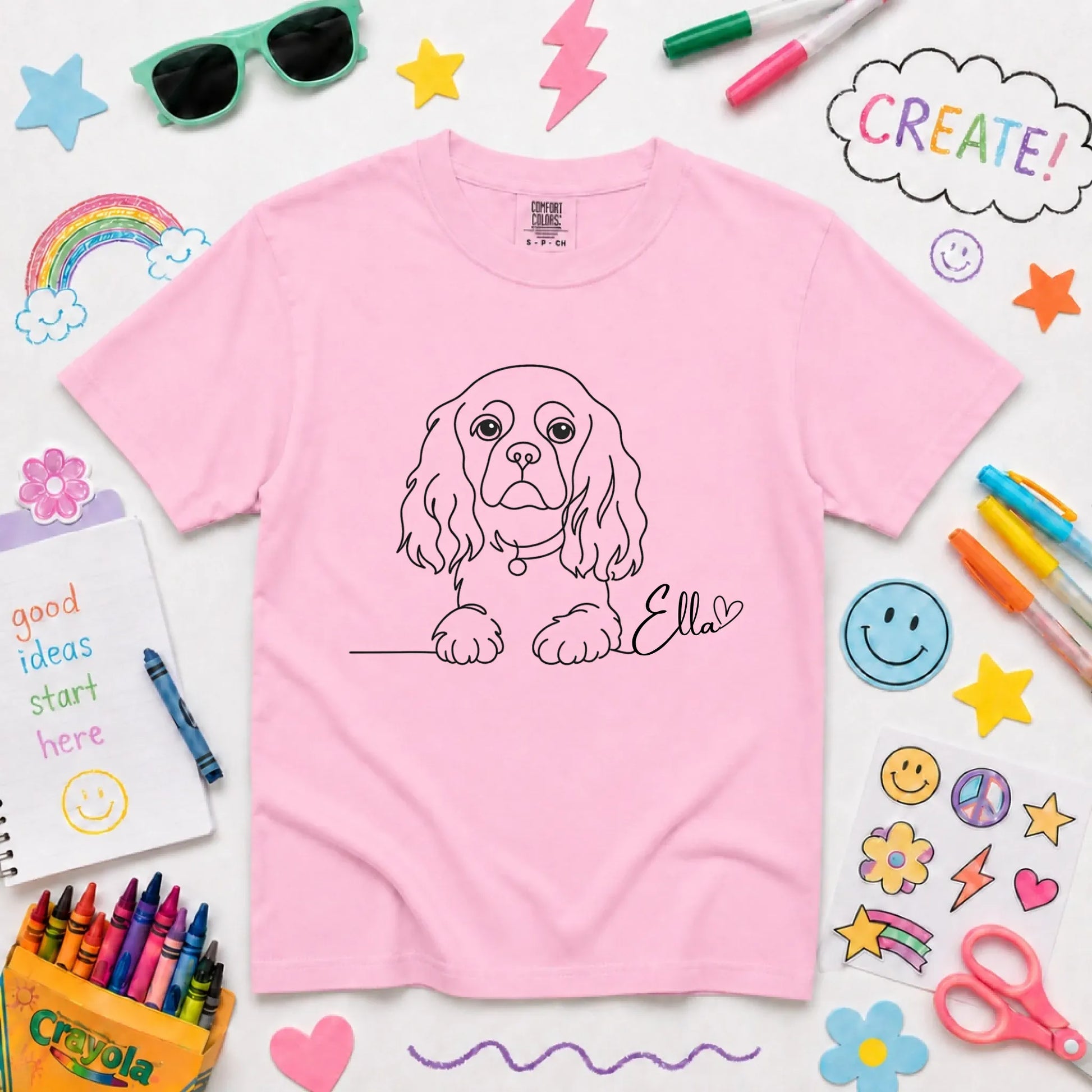 Custom Cavalier Name Unisex YOUTH TShirt Blossom