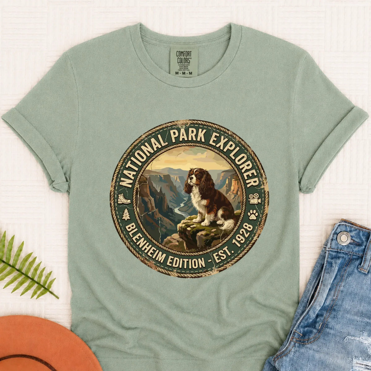 Custom Cavalier National Parks Hiking Unisex TShirt Bay
