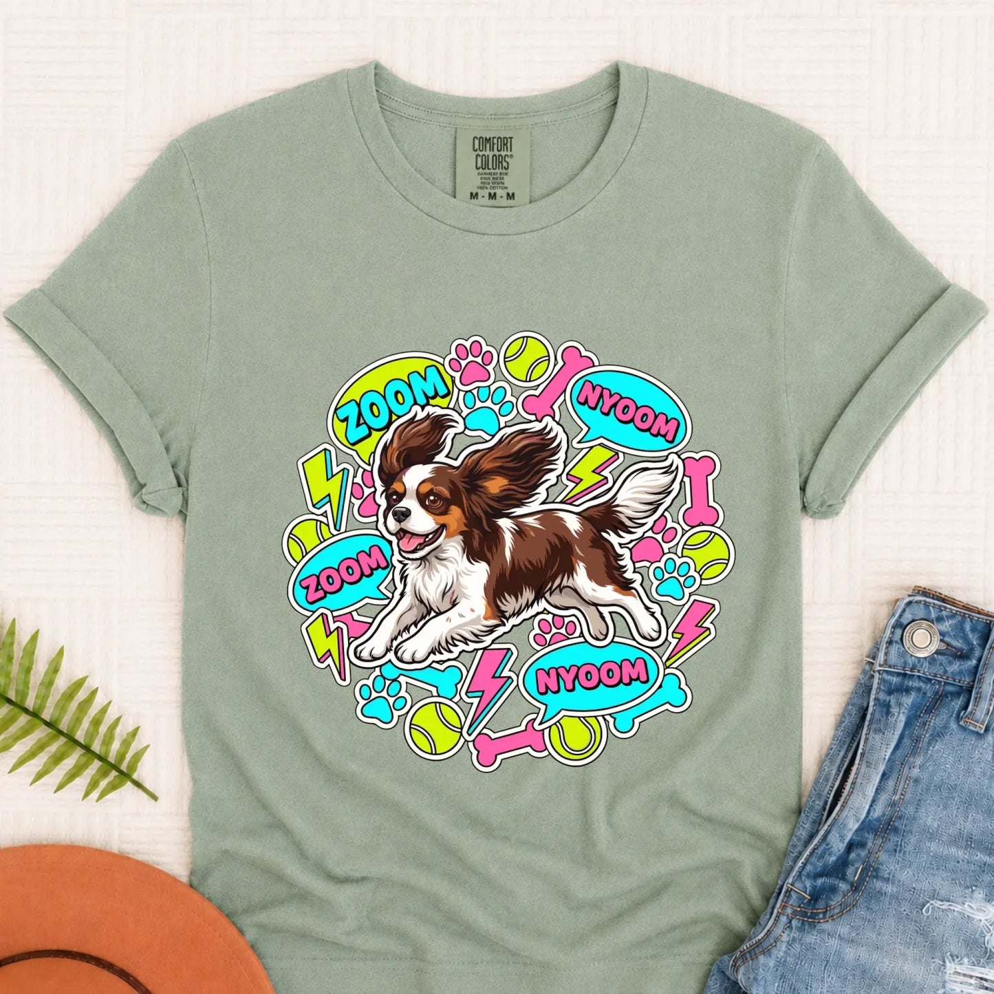 T-Shirt Bay / S Custom Cavalier Neon Zoomies Unisex TShirt