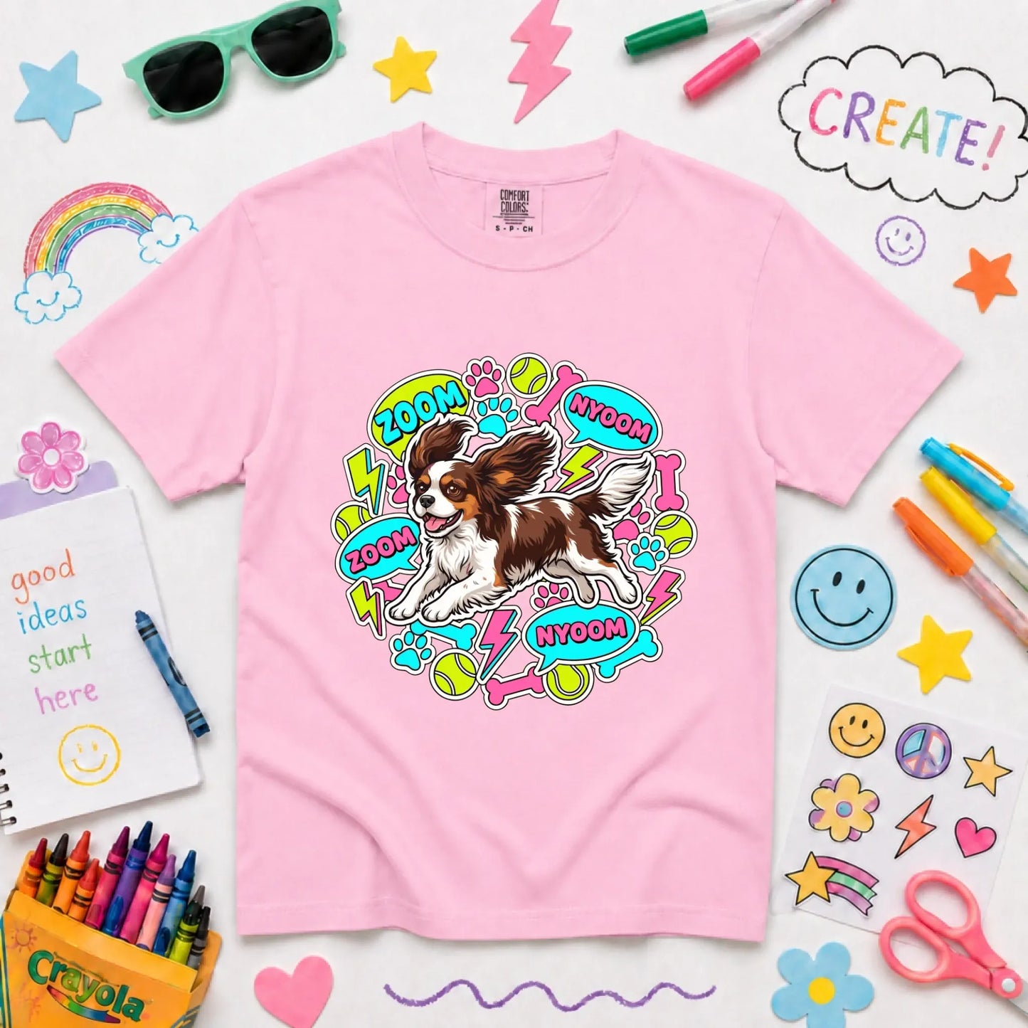 Youth Tshirt Blossom / XS Custom Cavalier Neon Zoomies Unisex Youth TShirt