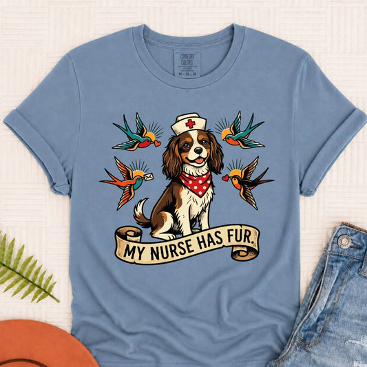 Custom Cavalier Nurse Funny Unisex TShirt Blue Jean