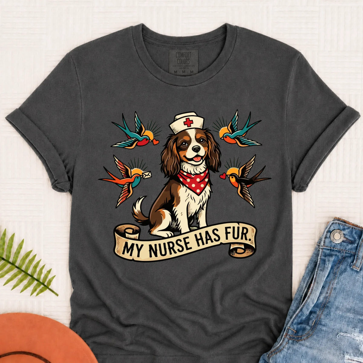 Custom Cavalier Nurse Funny Unisex TShirt Pepper