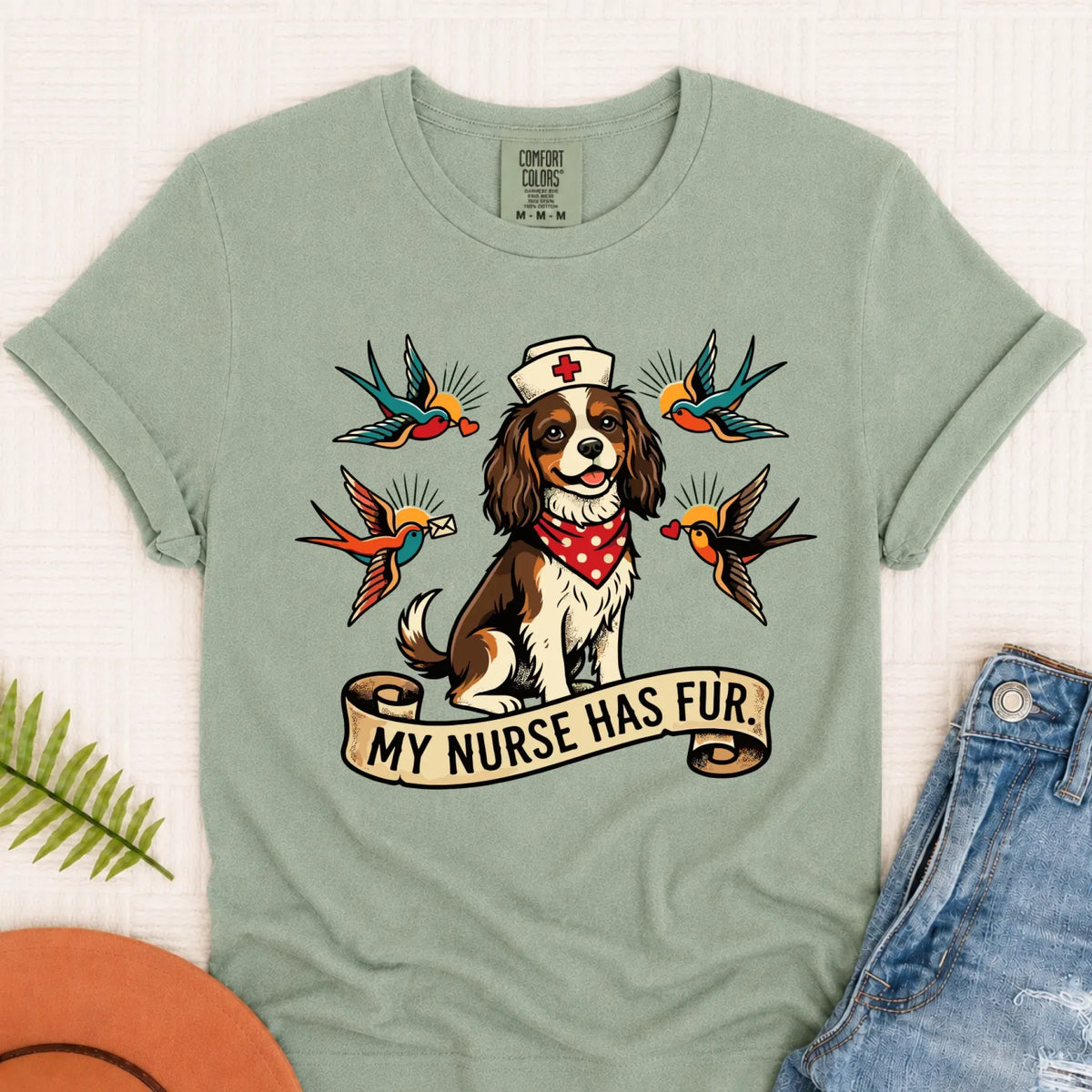 Custom Cavalier Nurse Funny Unisex TShirt Bay