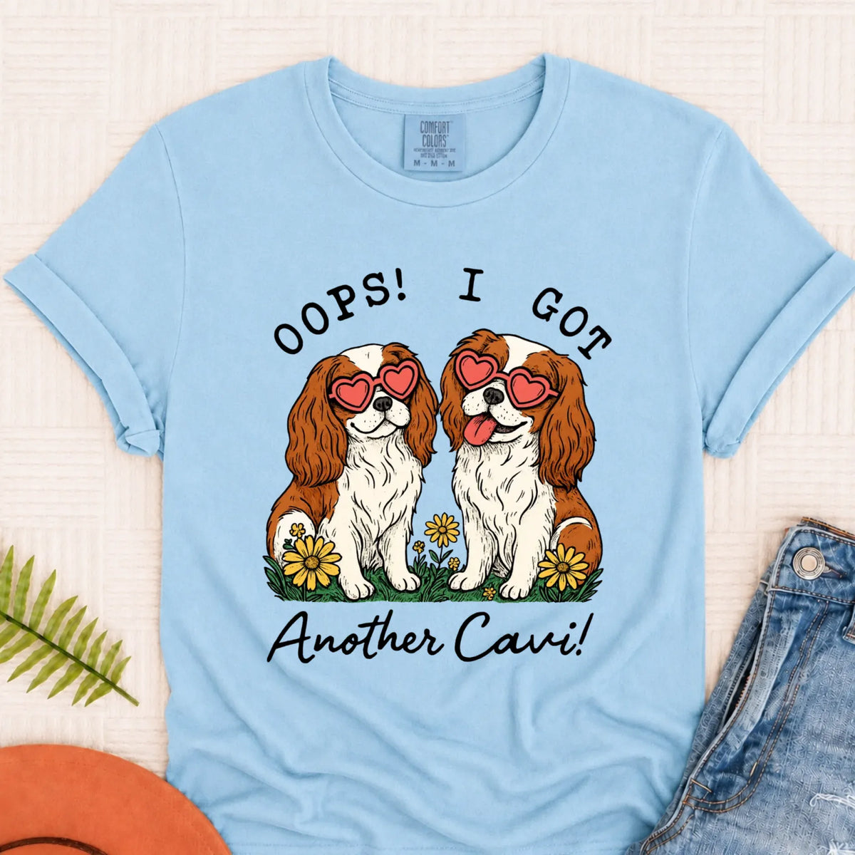 Custom Cavalier Oops Two Dogs Unisex TShirt - T-Shirt - Good Girl John