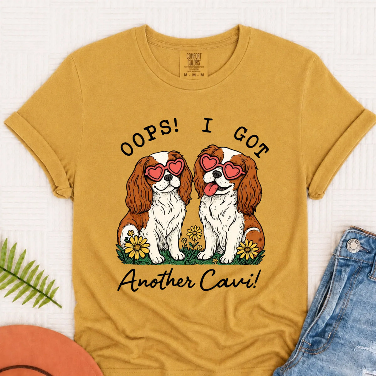 Custom Cavalier Oops Two Dogs Unisex TShirt - T-Shirt - Good Girl John