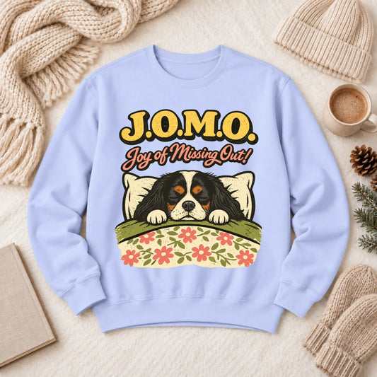 Custom Cavalier Pajamas JOMO Unisex Sweatshirt Hydrangea