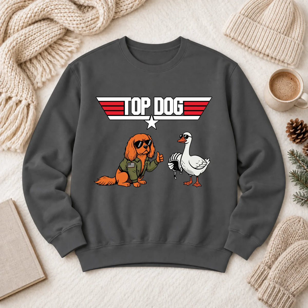 Custom Cavalier Pilot Airforce Unisex Sweatshirt Pepper