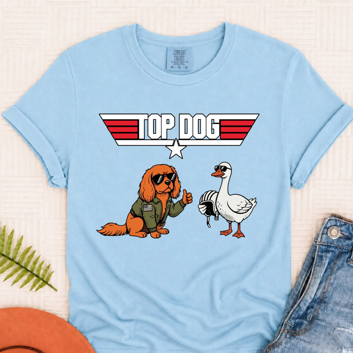 Custom Cavalier Pilot Airforce Unisex TShirt Chambray