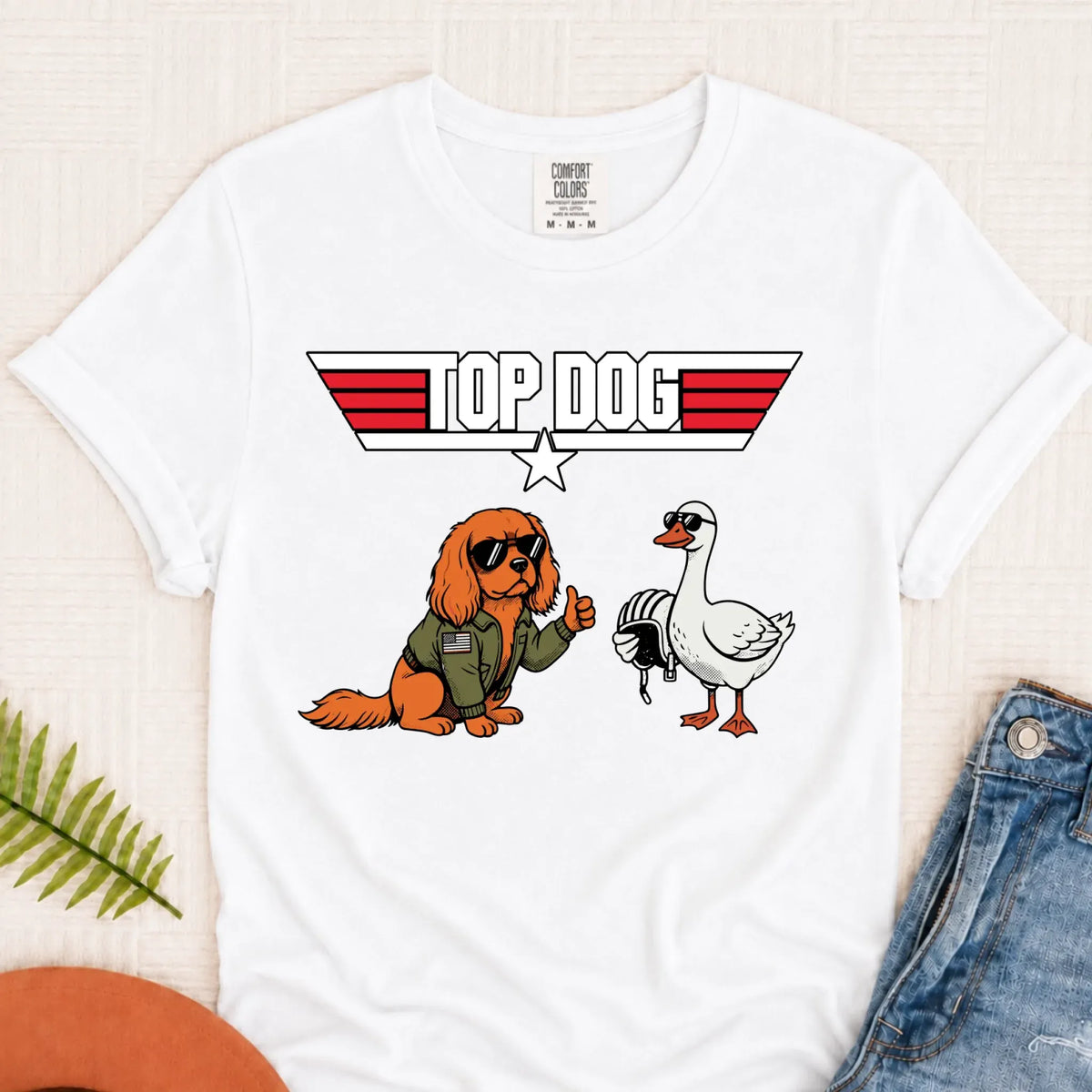 Custom Cavalier Pilot Airforce Unisex TShirt White