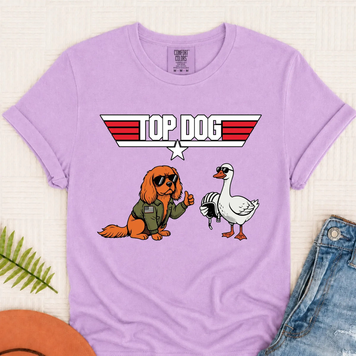 Custom Cavalier Pilot Airforce Unisex TShirt Orchid