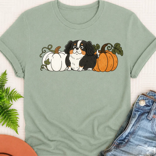 Custom Cavalier Pumpkin Pupkin Unisex Tshirt Bay