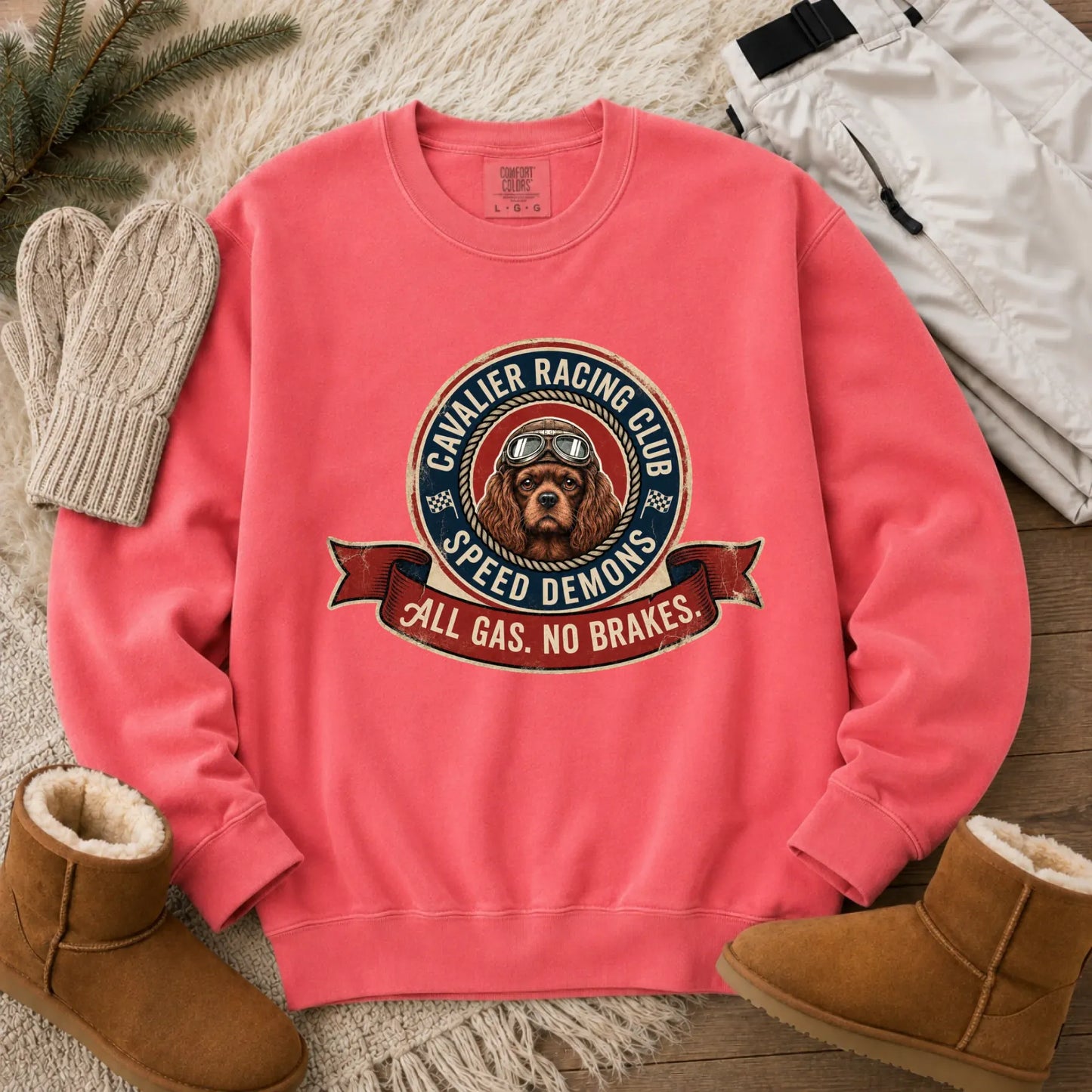 Custom Cavalier Racing Race Car Unisex Sweatshirt Watermelon