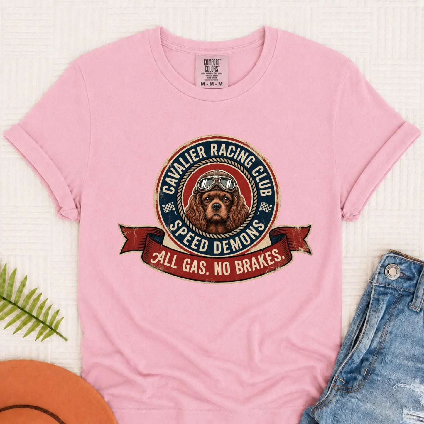 Custom Cavalier Racing Race Car Unisex TShirt Blossom