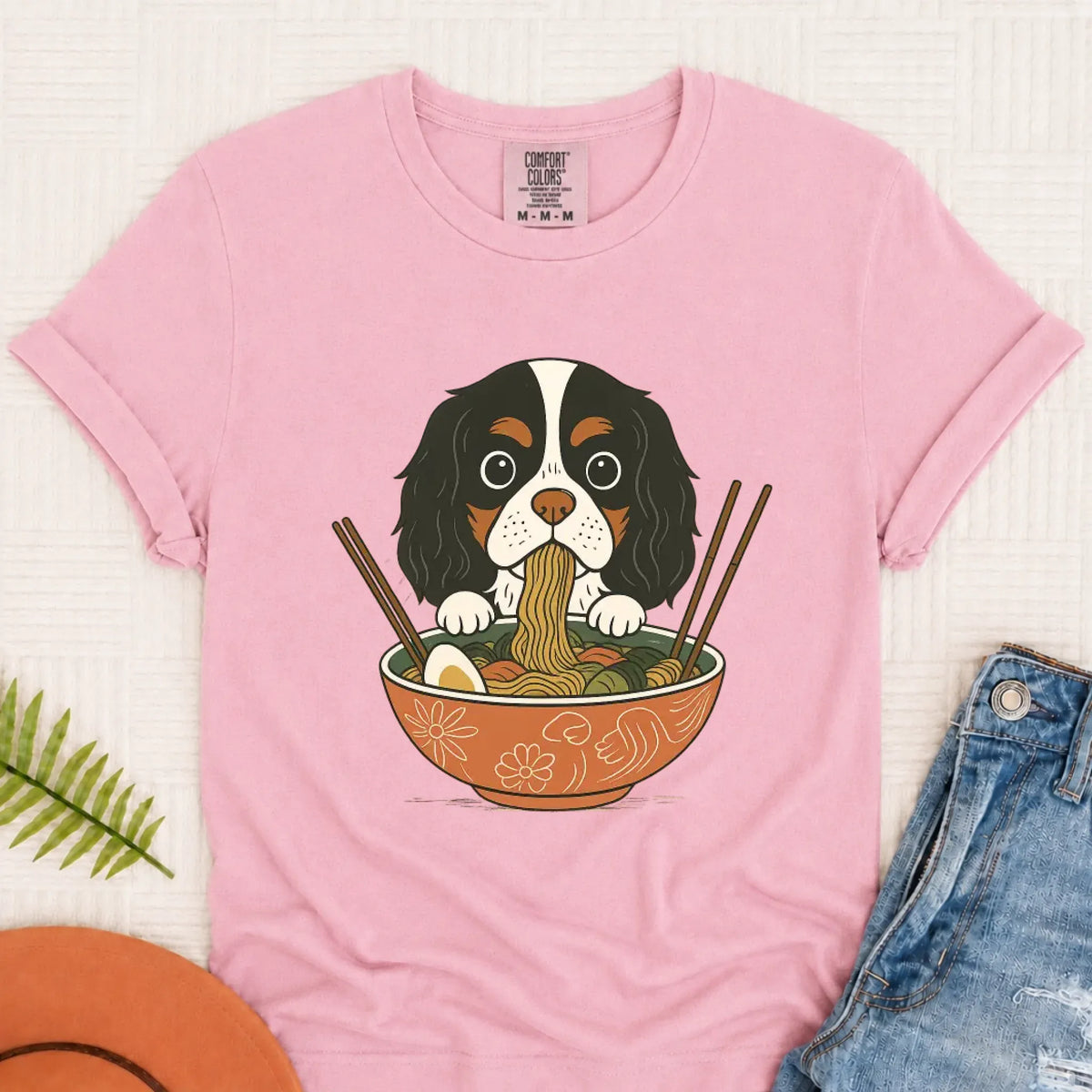 Custom Cavalier Ramen Noodles Unisex TShirt - T-Shirt - Good Girl John