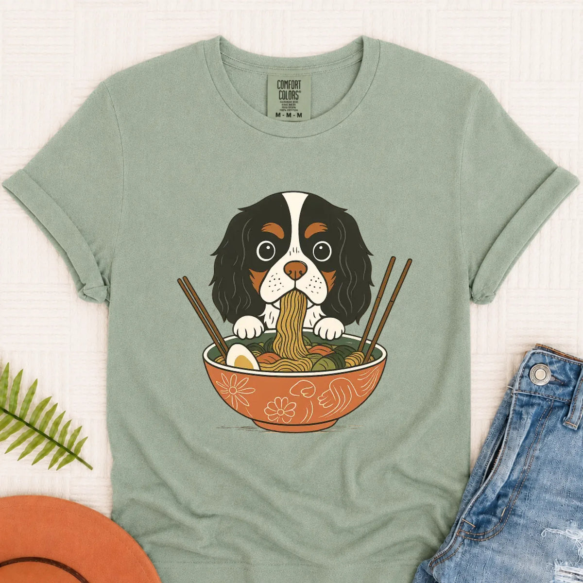 Custom Cavalier Ramen Noodles Unisex TShirt - T-Shirt - Good Girl John