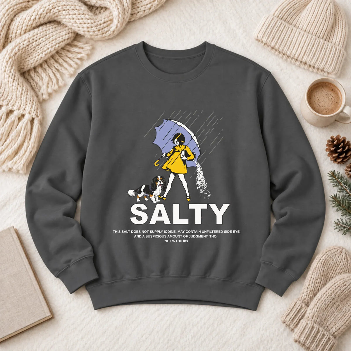Custom Cavalier Salty Funny Unisex Sweatshirt Pepper