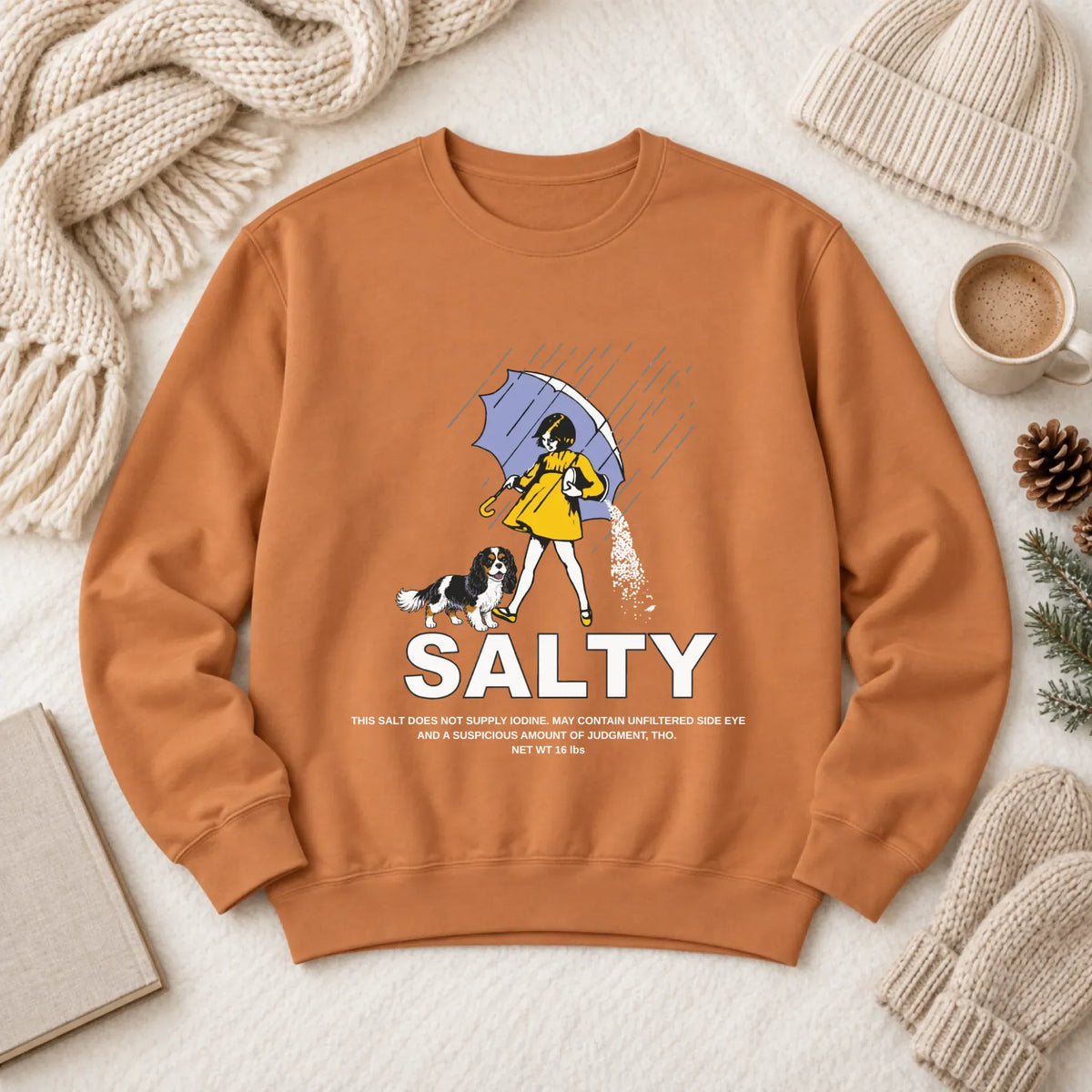 Custom Cavalier Salty Funny Unisex Sweatshirt Yam