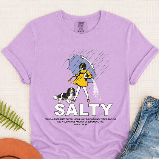 Custom Cavalier Salty Funny Unisex TShirt Orchid