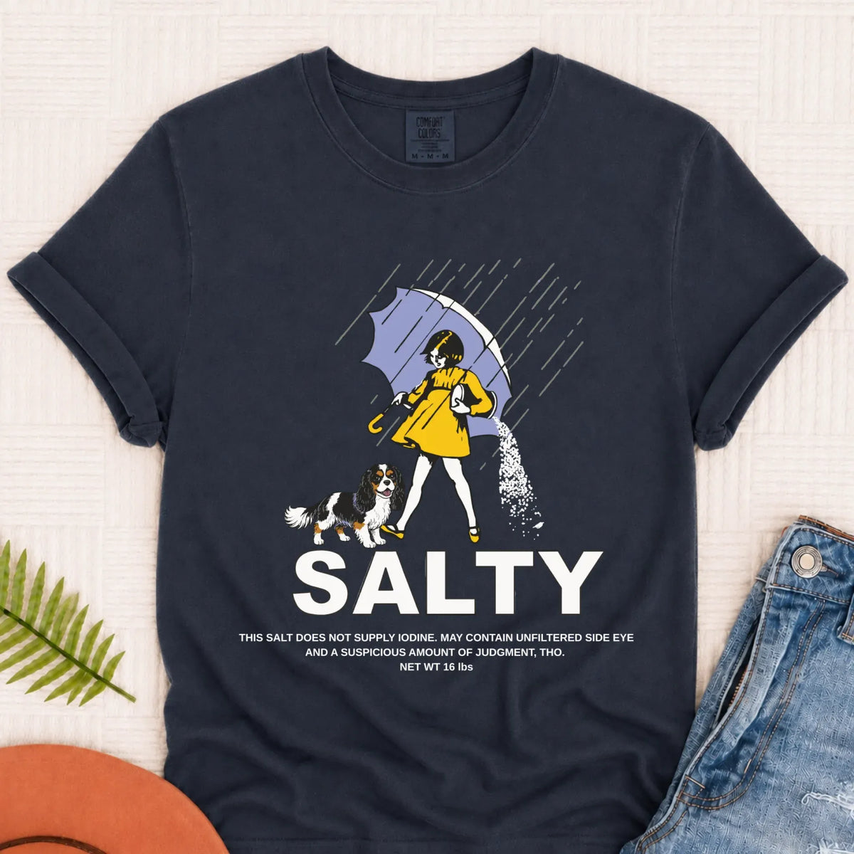 Custom Cavalier Salty Funny Unisex TShirt Pepper 3XL