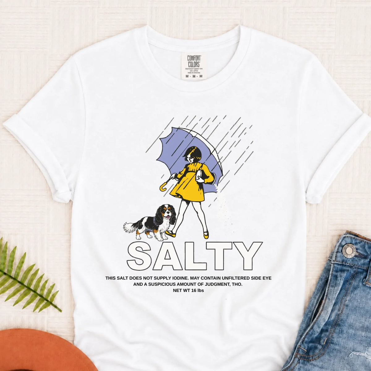 Custom Cavalier Salty Funny Unisex TShirt White