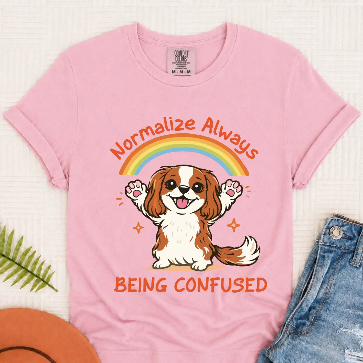 Custom Cavalier Sarcastic Confused Unisex TShirt Blossom