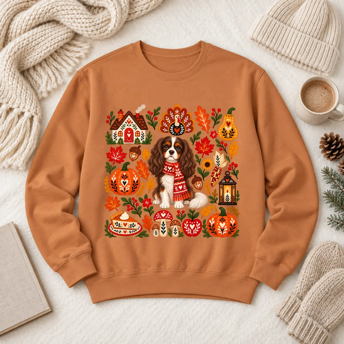 Custom Cavalier Scandinavian Autumn Fall Unisex Sweatshirt Yam
