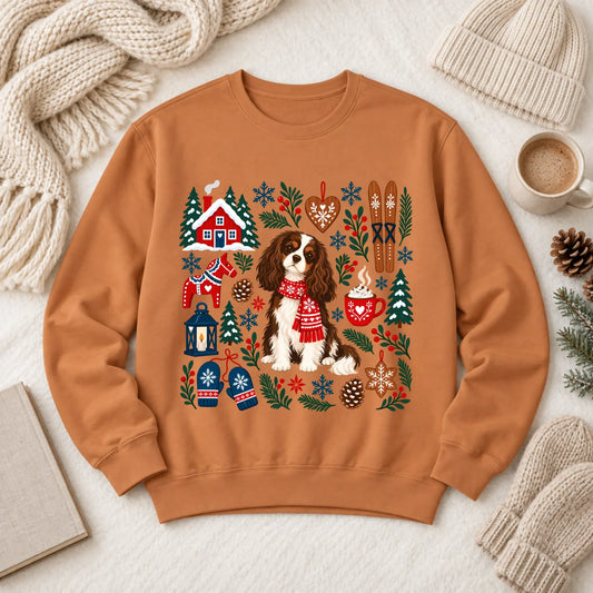 Custom Cavalier Scandinavian Winter Unisex Sweatshirt Yam
