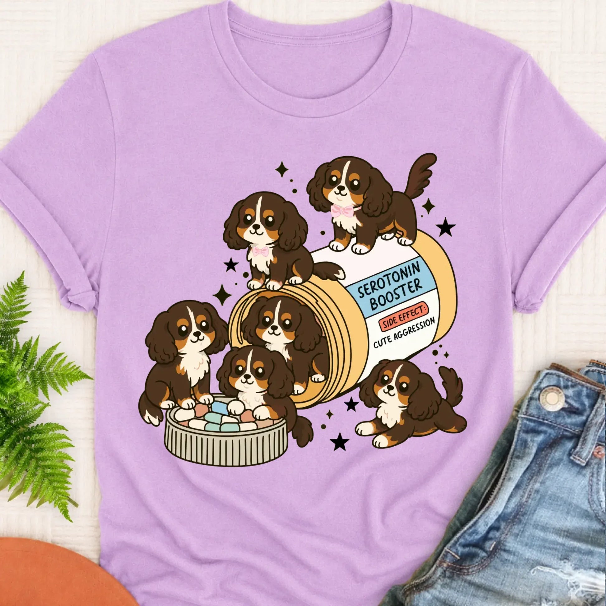 T-Shirt Orchid / S Custom Cavalier Serotonin Unisex Tee