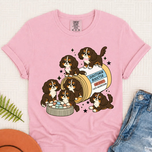 Custom Cavalier Serotonin Unisex Tee Blossom