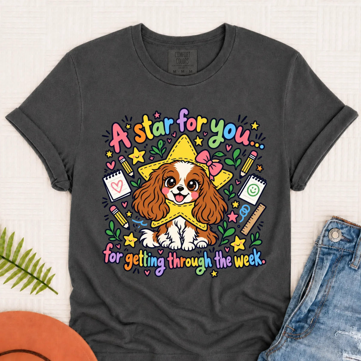 Custom Cavalier Star School Teacher Unisex Tshirt - T-Shirt - Good Girl John