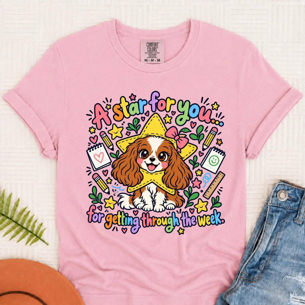 Custom Cavalier Star School Teacher Unisex Tshirt - T-Shirt - Good Girl John