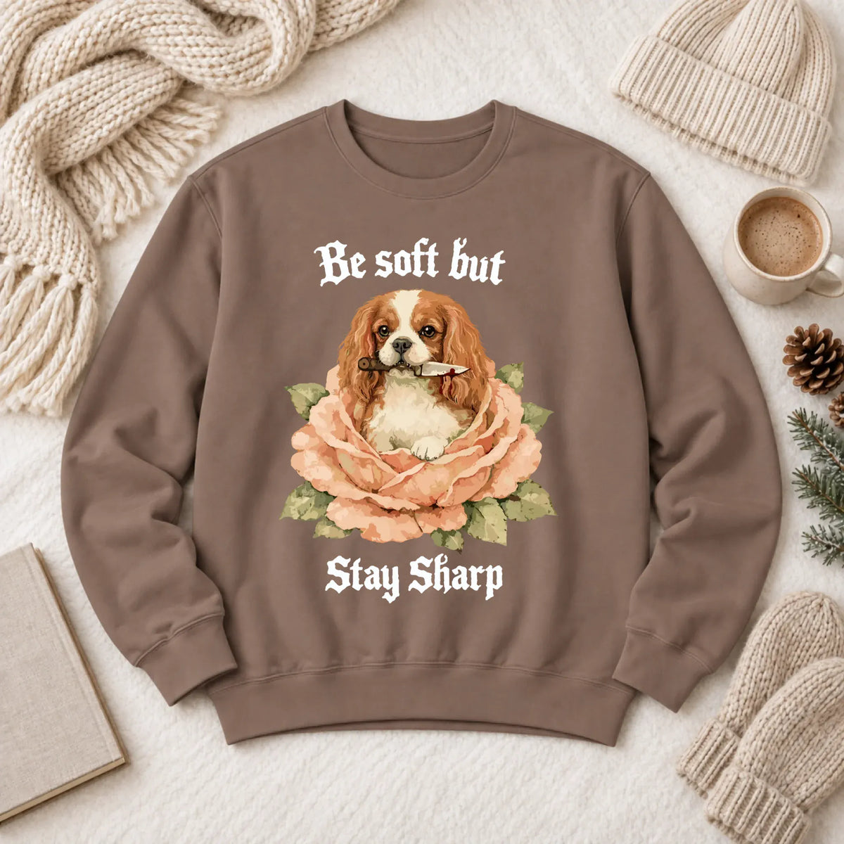 Custom Cavalier Stay Sharp Snarky Unisex Sweatshirt - Sweatshirt - Good Girl John