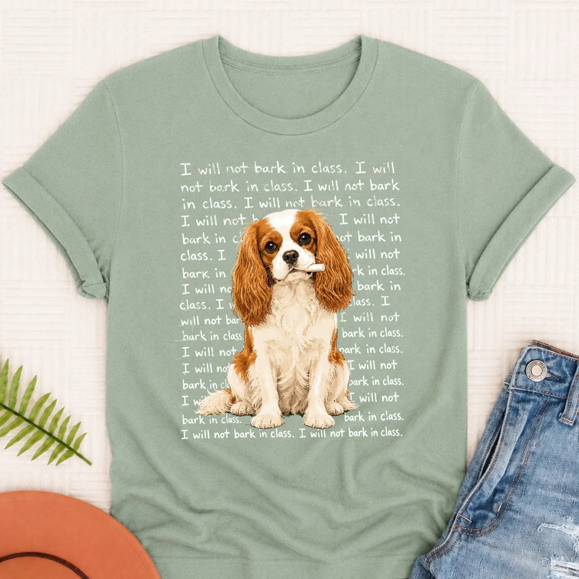 Custom Cavalier Teacher Will Not Bark Unisex TShirt