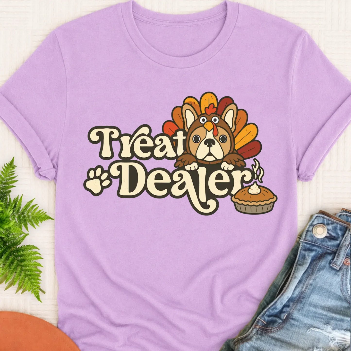 T-Shirt Orchid / S Custom Cavalier Thanksgiving Treat Dealer Unisex TShirt