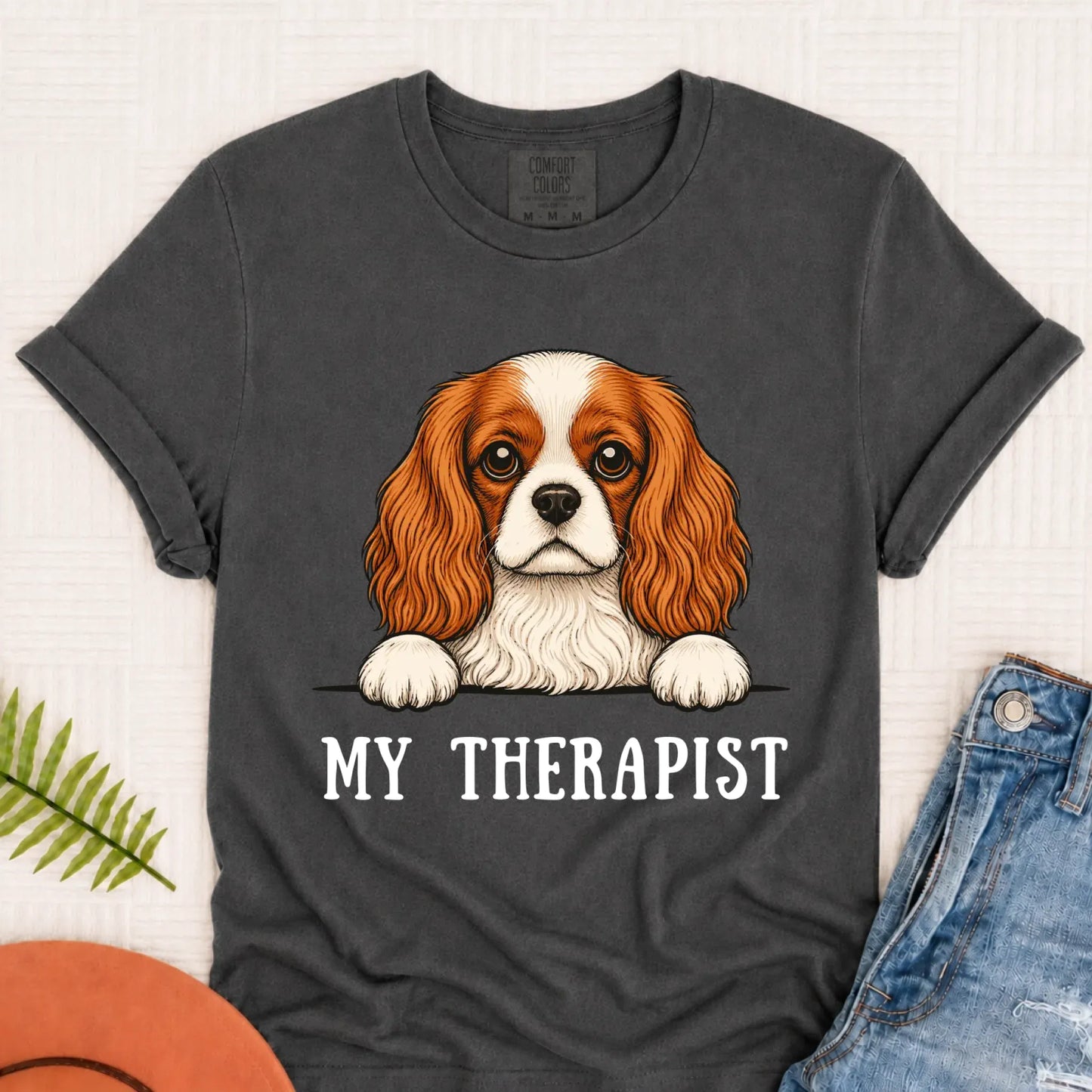 T-Shirt Pepper / S Custom Cavalier Therapist Unisex TShirt