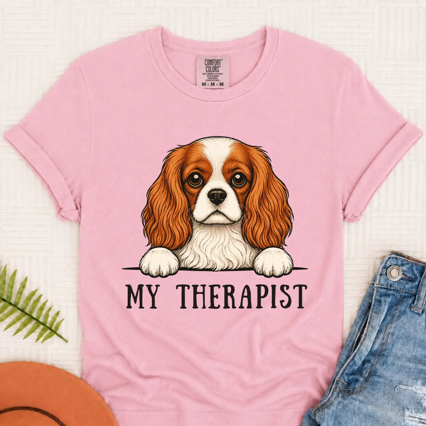 T-Shirt Blossom / S Custom Cavalier Therapist Unisex TShirt