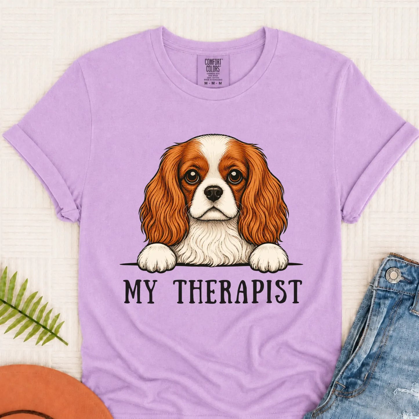 T-Shirt Orchid / S Custom Cavalier Therapist Unisex TShirt