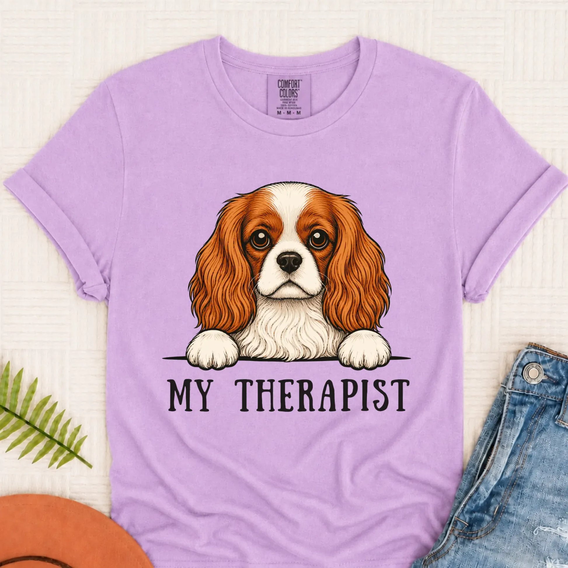 T-Shirt Orchid / S Custom Cavalier Therapist Unisex TShirt