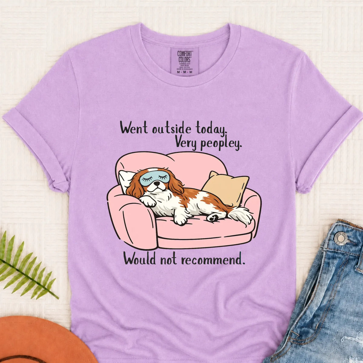 Custom Cavalier Too Peopley Unisex TShirt Orchid