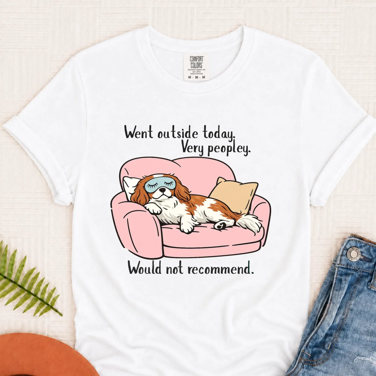 Custom Cavalier Too Peopley Unisex TShirt White